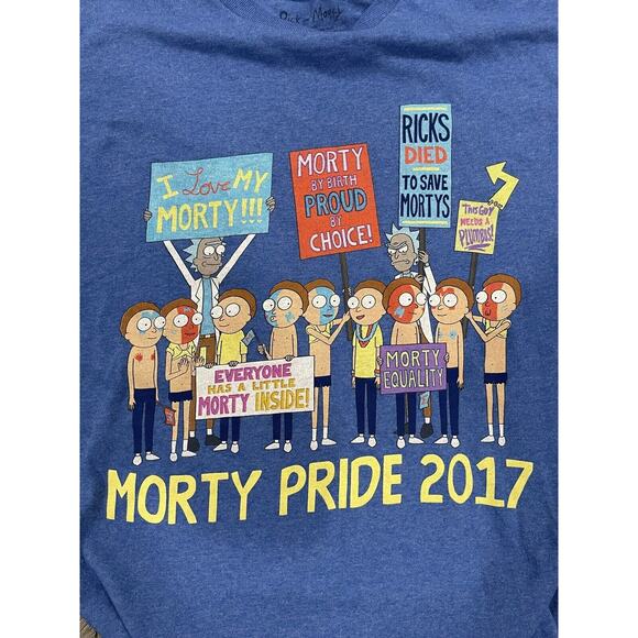 Adult Swim Rick And Morty Pride 2017 T-Shirt Sz M Cartoon Network Worn Once! - Picture 2 of 3